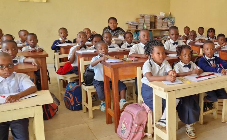 Une classe à l a Perfect School du centre Olamé, Bukavu, début 2025